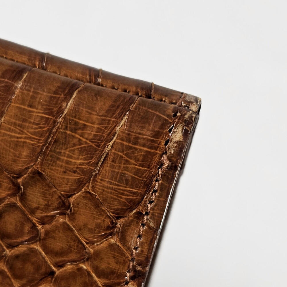 Vintage 1957 Ford Cobra Snake Skin Wallet 300-500 Club Membership Banquet MCM - Picture 6 of 11